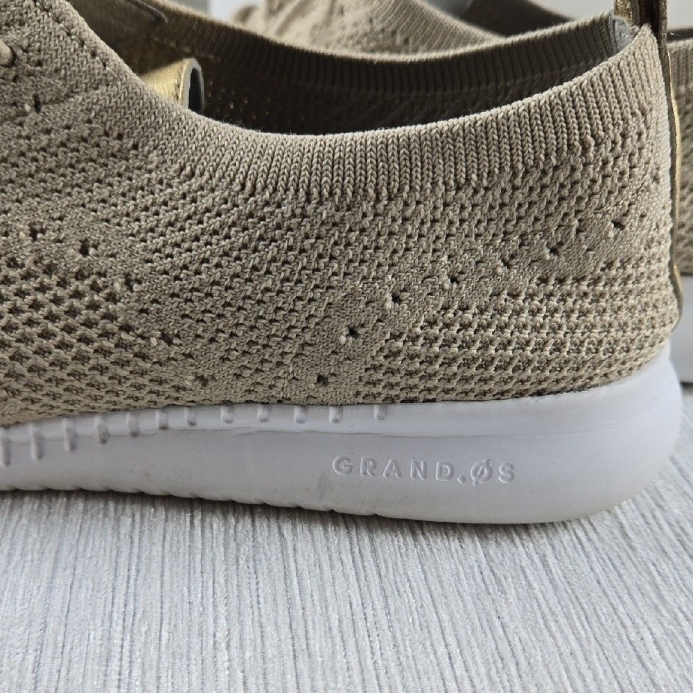 Cole Haan Zerogrand Stitchlite Oxford Beige Gold Knit Sneakers Womens 8.5B - Picture 15 of 16